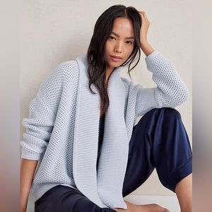 Haven Organic Cotton Shawl Collar Cardigan NWT